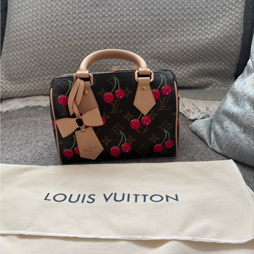 Monogram cherry Print Women's Bag